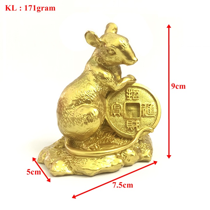 Tượng Con Chuột Vàng  -  SP005164  